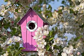 Diese bilder kann man schnell und einfach mit einem klick auf facebook teilen. Neues Zuhause Rosa Vogelhauschen Www Stimmungs Bilder De