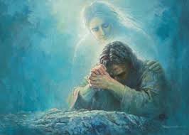 Gethsemane Prayer By Yongsung Kim Christ With Angels In The Garden With Images Jesus Painting Jesus Christ Painting Jesus Art