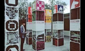 1968 Mexico City Olympics Segd Environmental Graphic Design Signage Display Information Kiosk