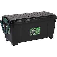 Bins offer optional clear window fronts as well as dividers for maximum storage capacity. Remington 169 Qt Heavy Duty Rolling Storage Tote 42 25 Gal 296003 At Tractor Supply Co