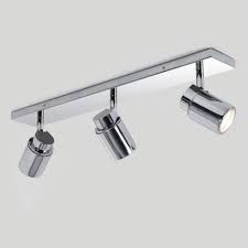 Perfect for bedrooms, living rooms, hallways and kitchens. Bathroom Ceiling Spotlight Bar 3 Adjustable Spotlights Ip44 Zone 2