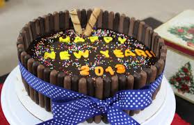 A Chocolate Ice Cream Cake To Ring In The New Year Ice Cream Cake Chocolate Ice Cream Cake Cake