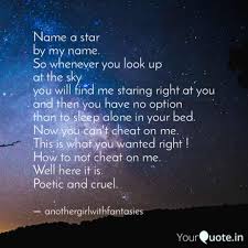 A designation is some combination of letters and numbers that refers to only one star in a list. Name A Star By My Name Quotes Writings By Muskan Kapoor Yourquote