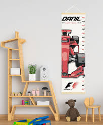 Race Car Growth Chart Growth Chart Personalized Canvas