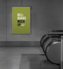 Download Billboard Mockup In Subway Or Metro Station Paid Ad Ad Mockup Station Metro Billboard Billboard Mockup Metro Station Billboard