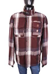 Details About Diesel Mens Jacket Vintage Checks Brown Size Xl