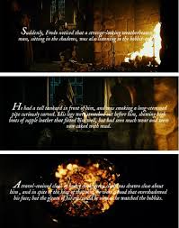 When Frodo Meets Strider The Most Amazing Imagery Tolkien Could Give A Description Of A New Character An Lord Of The Rings The Hobbit Fellowship Of The Ring