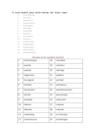 Maybe you would like to learn more about one of these? 15 Kata Majmuk Yang Telah Mantap Dan Dieja Rapat Kata River Art Yang