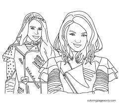 78k.) this evie from descendants coloring pages for individual and noncommercial use only, the copyright belongs to their respective creatures or owners. Mal And Evie Descendants Coloring Pages Mal And Evie Coloring Pages Coloring Pages For Kids And Adults