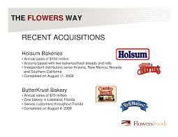 Mr route is now expanding into california, new england, and mid atlantic! Flower Foods Investor Presentation