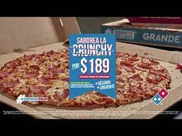 Domino S Pizza Crunchy Youtube