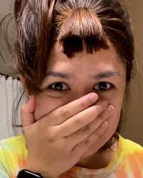 Butterfly hair cut gone wrong 🫣