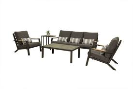 Toronto 5 Seater Outdoor Aluminium Lounge Setting