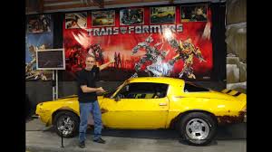 Fans of the transformers movies. 1977 Chevy Camaro Autobot Bumblebee From The Movie Transformers On My Car Story With Lou Costabile Youtube