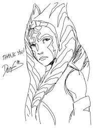 Ahsoka Tano Star Wars Rebels Drawing By Dave Filoni Star Wars Drawings Star Wars Art Star Wars Clone Wars
