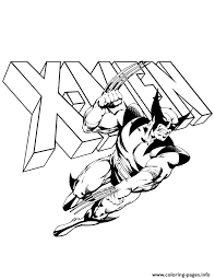 Check out marvel's latest news, articles, blog posts, and press on the official site of marvel entertainment! Wolverine And X Men Logo Comic Coloring Pages Printable