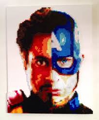 Avengers marvel heroes hulk iron man counted pdf cross stitch pattern needlework. Perler Bead Patterns Iron Man Bead Pattern Free