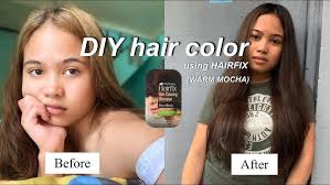DIY at home hair color (using HAIRFIX) 65 Php
