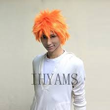 Grâce à elle, vous pourrez prévenir les chutes de cheveux et autres détériorations de votre fibre capillaire. Leach Kurosaki Ichigo Naruto Court Cosplay Perruques Pour Homme Garcons Resistant A La Chaleur Synthetique Faux Cheveux Perruque Anime Orange Aliexpress