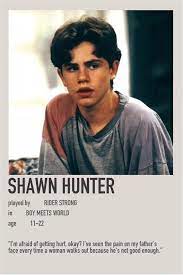Boy meets world is one of the most beloved sitcoms from the tgif era. Pin De Nyah ÊƒÆª En Shawn Hanter En 2021 Boy Meets World Carteles Minimalistas De Peliculas Carteles De Cine Minimalistas