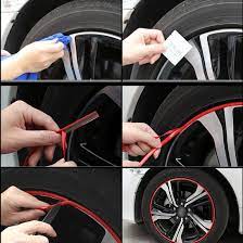 Dewtreetali 8 M De Voiture Hub Garniture Decoration Anti Collision Bande Roue Jante Protec Acessorios Para Carros Adesivos Para Carros Acessorios Para Veiculos