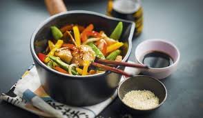 Bol De Poulet Et Legumes Facon Wok Poulet Legumes Alimentation Cuisine