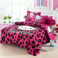 You can also find the best hello kitty accessories. 3d Leopard Hello Kitty Kids Bedding Set Duvet Cover Bed Sheet Twin Full Queen Ebay
