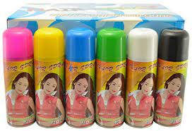 Find and follow posts tagged temporary hair dye on tumblr. Amazon Com Temporary Hair Color Spray 3 Oz Case 24 Cans Halloween Hair Spray Beauty