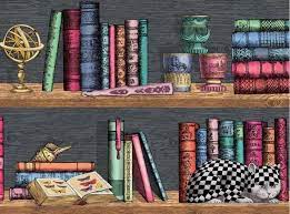 fornasetti libreria behang met boeken bibliotheek luxury by nature
