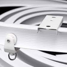 Metal tends to be stronger than plastic, so it's more appropriate for heavy curtains. Home Garden Curtain Rods Hardware 5m Flexible Ceiling Mounted Curtain Track Rail Straight Slide Windows Balcony