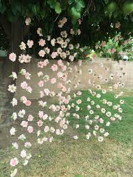 Carnation Flower Curtain As Photo Backdrop Wedding Wall Decorations Tea Party Bridal Shower Decorations Hanging Wedding Decorations