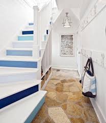 Royal Blue Turquoise Rainbow Stairs Decoration Adhesive Riser Panels Stairs Risers Sticker Mural Photo Mural Vinyl Decal Wallpaper Removable Staircase Design Stairs Stair Risers