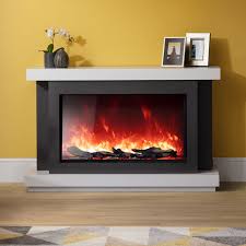 The installation might be slightly different depending on the brand and your particular project. Aga Rayburn Stratus Extra Tall 100 Electric Fireplace Suite Stoves Are Us