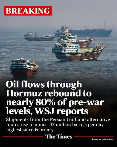 Oil exports from the Middle East, excluding Iran, exceeded their pre-war average last week, Kpler data showed, as pipelines helped bypass the Strait of Hormuz despite continued attacks on shipping. ➡️