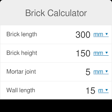 brick calculator with mortar omni