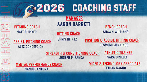 Clearwater Threshers Announce 2026 Coaching Staff | Threshers