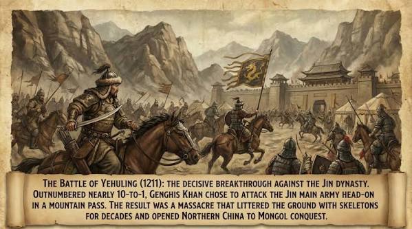 In 1211, Genghis Khan faced a math problem that should have killed him. He  had marched his Mongol army to invade the massive Jin Dynasty (Golden  Empire) of Northern China. The Jin