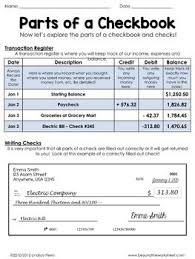 Real World Math Checkbook Lesson And Activity Financial Literacy Lessons Life Skills Lessons Consumer Math