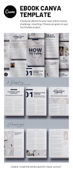 Ebook Canva Template Etsy In 2020 Ebook Template Design Ebook Design Ebook Template