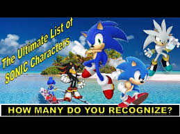 The following are the list of charecters in the game. Sonic Quiz Guess The Sonic Characters By Picture True Fans Can Identify All The Names Youtube