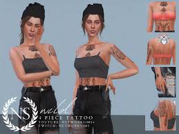 Green witch tattoos · 5. 50 Custom Content Tattoos For The Sims 4 Cc Tattoo Mods