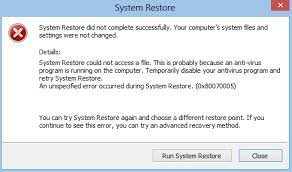 Fix Restore Point Not Working In Windows 10 Techcult