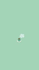Simple Coffee Mug Flat Illustration Iphone 5s Wallpaper Pastel Iphone Wallpaper Mint Green Wallpaper Iphone Mint Green Wallpaper
