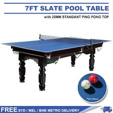 7ft Blue Slate Snooker Pool Table 25mm Table Tennis Ping Pong Table Top Snooker Pool Table Table Tennis Table Tennis Rubber
