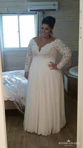 Real Plus Size Bride In An Iconic Prada Wedding Gown With Ceremony Chiffon Skirt From Studio Lev Plus Wedding Dresses Wedding Dresses Wedding Dress Long Sleeve