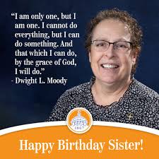 Happy birthday to Sister Gail Hamilton! With a Bachelor's degree in  Business Administration and ASL studies under her belt, Sister Gail comes  to us all the way from Canada, where she worked