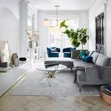 This Lay Out For Front Room Maybe Two Small Chairs In Front Of Fireplace Condo Living Room Living Room Inspiration Blue Living Room