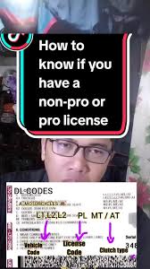 Replying to @nicolassalvinolam How to know if you have a non-pro or pro  license ? #ltodlcodes #lisensya #ltononprotopro #prolicense #nonpro