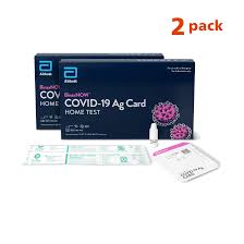 Covid 19 Test For Travel Abbott Binaxnow Ag At Home Kit 2 Pack Optum Store