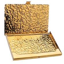 Personalized gold color plated business card holder. Yobansa Stainless Steel Gold Business Card Holder Credit Card Holder Name Card Holder Business Card Case For Men And Women Golden Buy Online In Angola At Angola Desertcart Com Productid 47337562